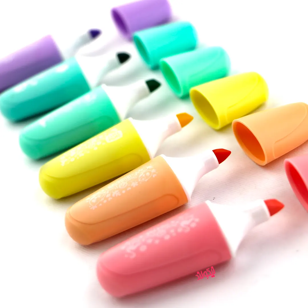 Six-color-pastel-highlighter 