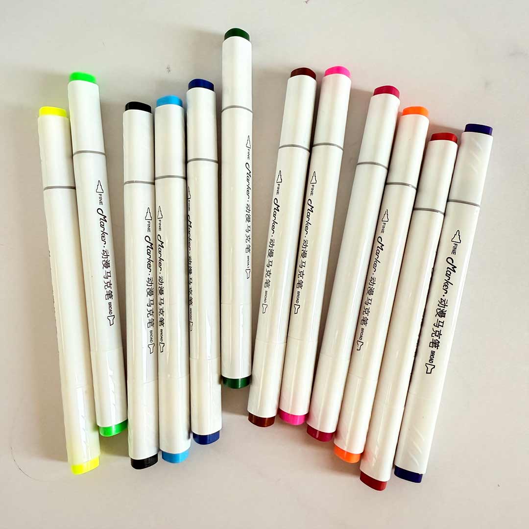 coloring-marker-12color-teddy