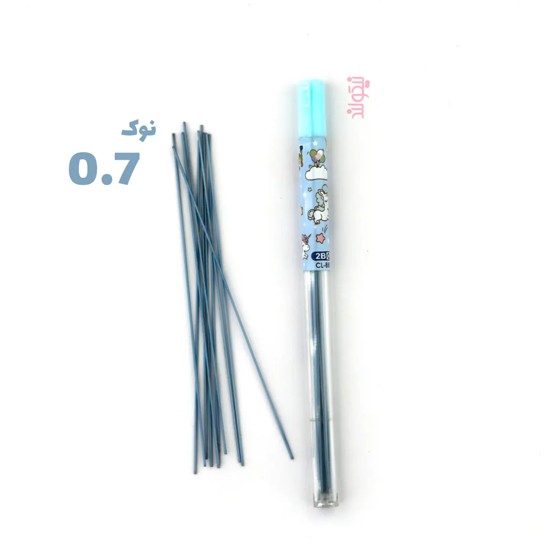 نوک مداد نوکی رنگی آبی  0.7