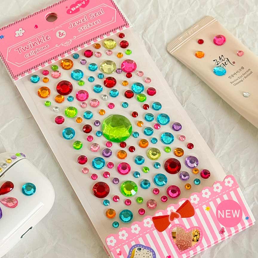 Jewel-sticker-colorful