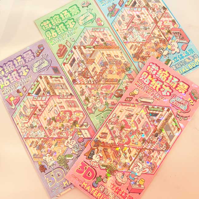 decoration-sticker-3D-notebook-mini