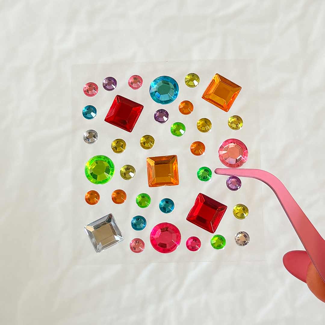 Jewel-sticker-colorful