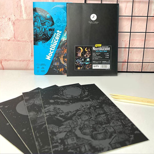 scratch-postcard-noctilucent-yuelu-A5