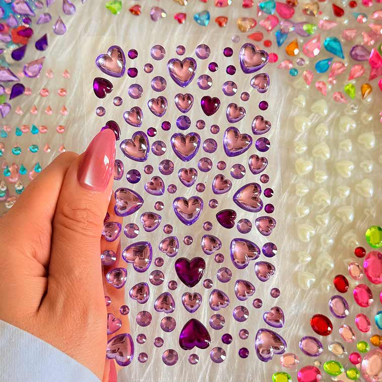 Jewel-sticker-colorful