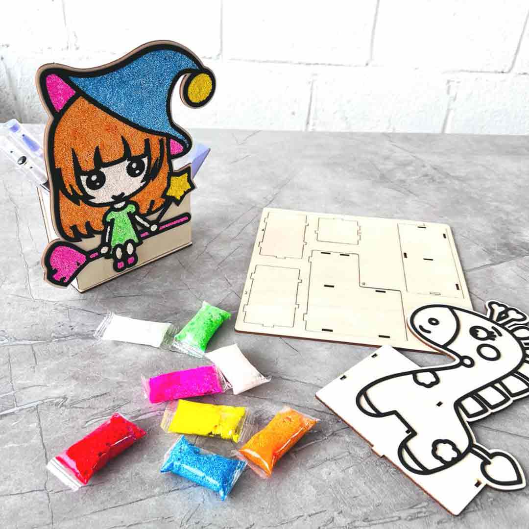 colorful-foam-painting-penholder
