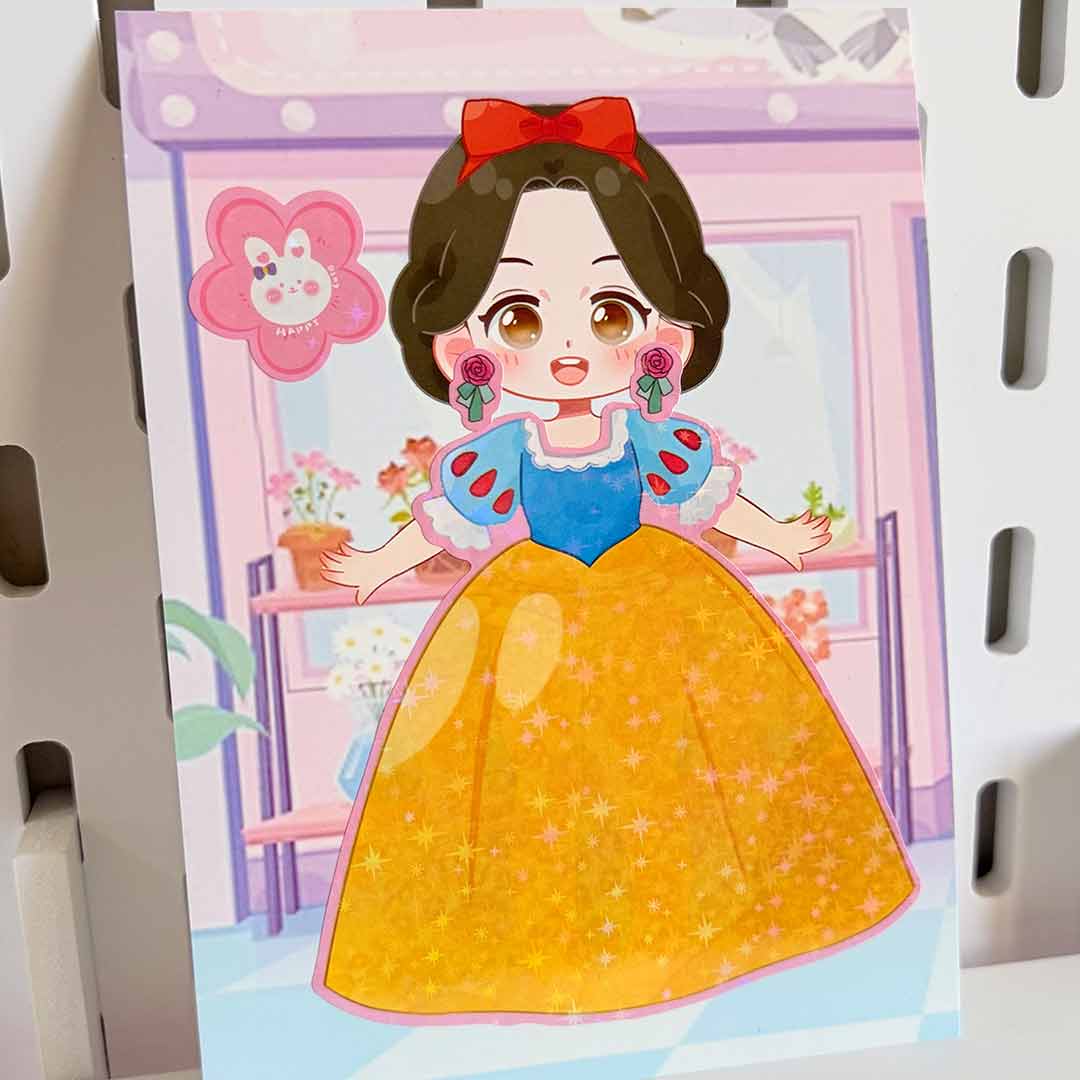 استیکر طراحی لباس 6 تایی