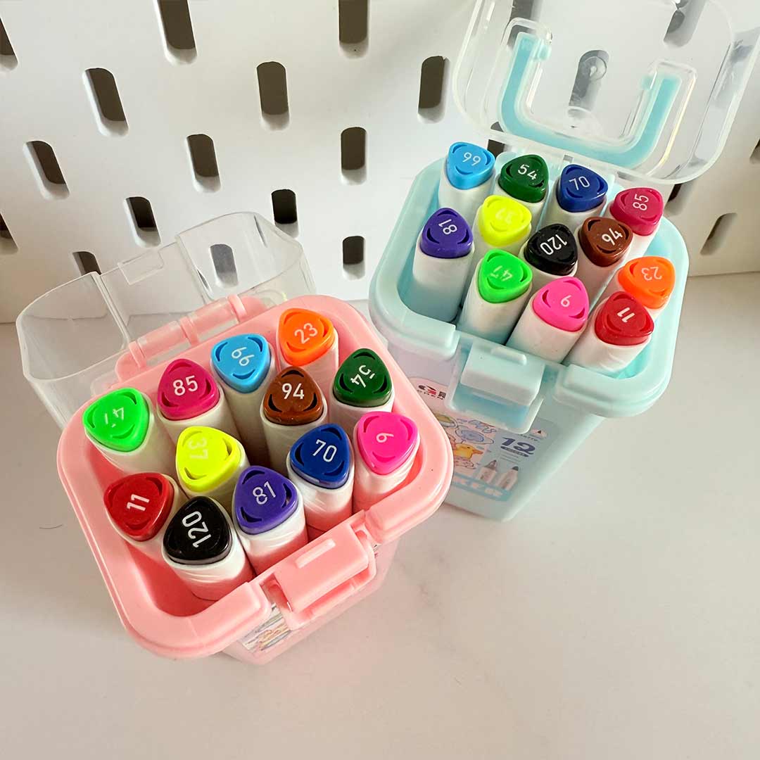 coloring-marker-12color-teddy