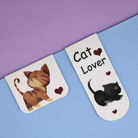 Cat-Magnetic-Bookmark