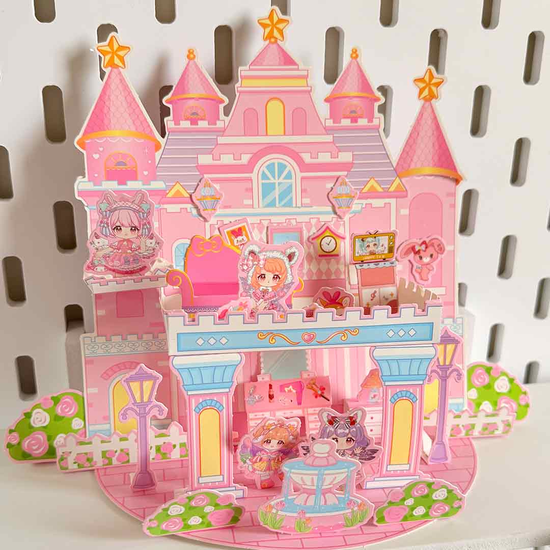 DIY-castle-cute-girl