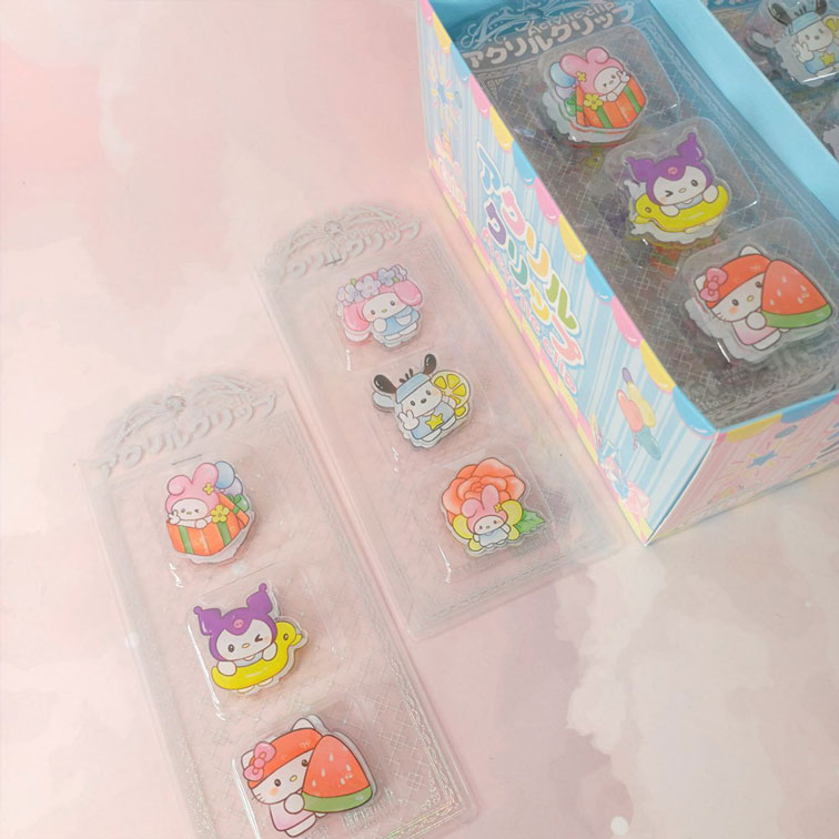 Clamp-sanrio-3pcs