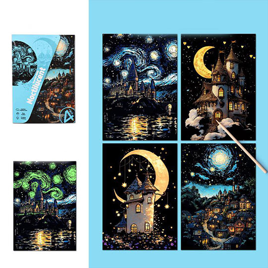 scratch-postcard-noctilucent-yuelu-A5