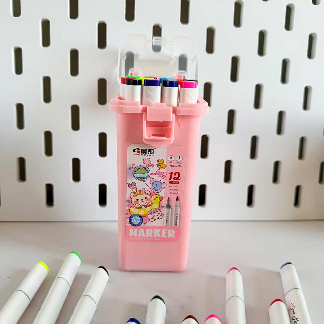coloring-marker-12color-teddy