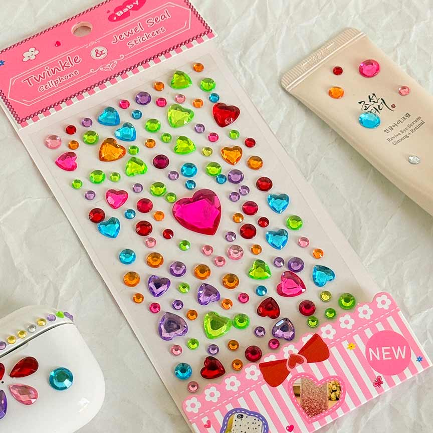 Jewel-sticker-colorful