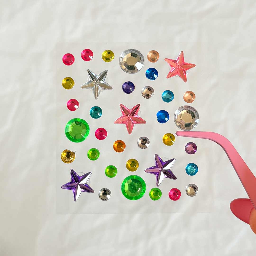 Jewel-sticker-colorful