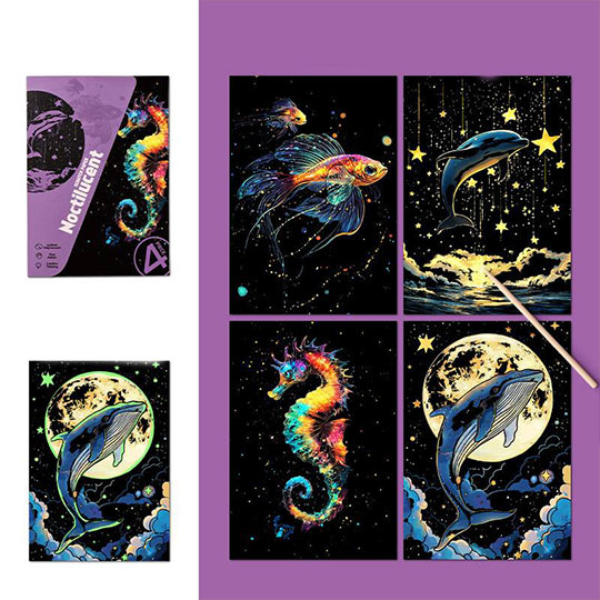 scratch-postcard-noctilucent-yuelu-A5
