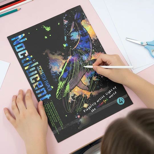 scratch-postcard-noctilucent-yuelu-A4