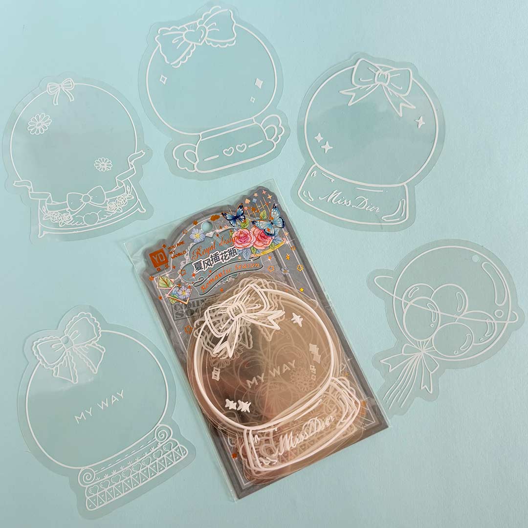 Transparent-sticker-jar