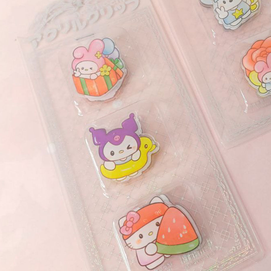 Clamp-sanrio-3pcs
