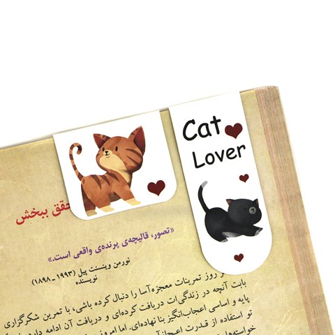 Cat-Magnetic-Bookmark