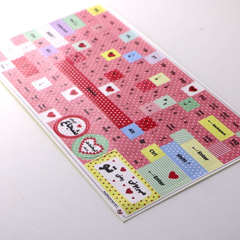 Polka-Dots-Pink-Keyboard-Sticker